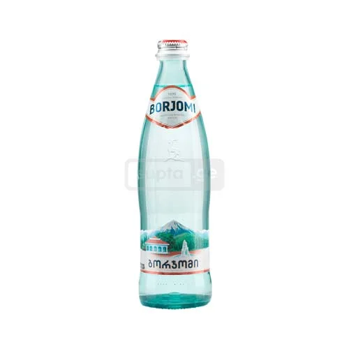 BORJOMI mineral water in glass bottle 500ml